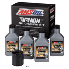 Kit Afinacion V-Twin Amsoil SAE 20W-50 100% Sintetico (4- 946mL / 1- Filtro Negro EaOM134 / 1- Liga) HDBK
