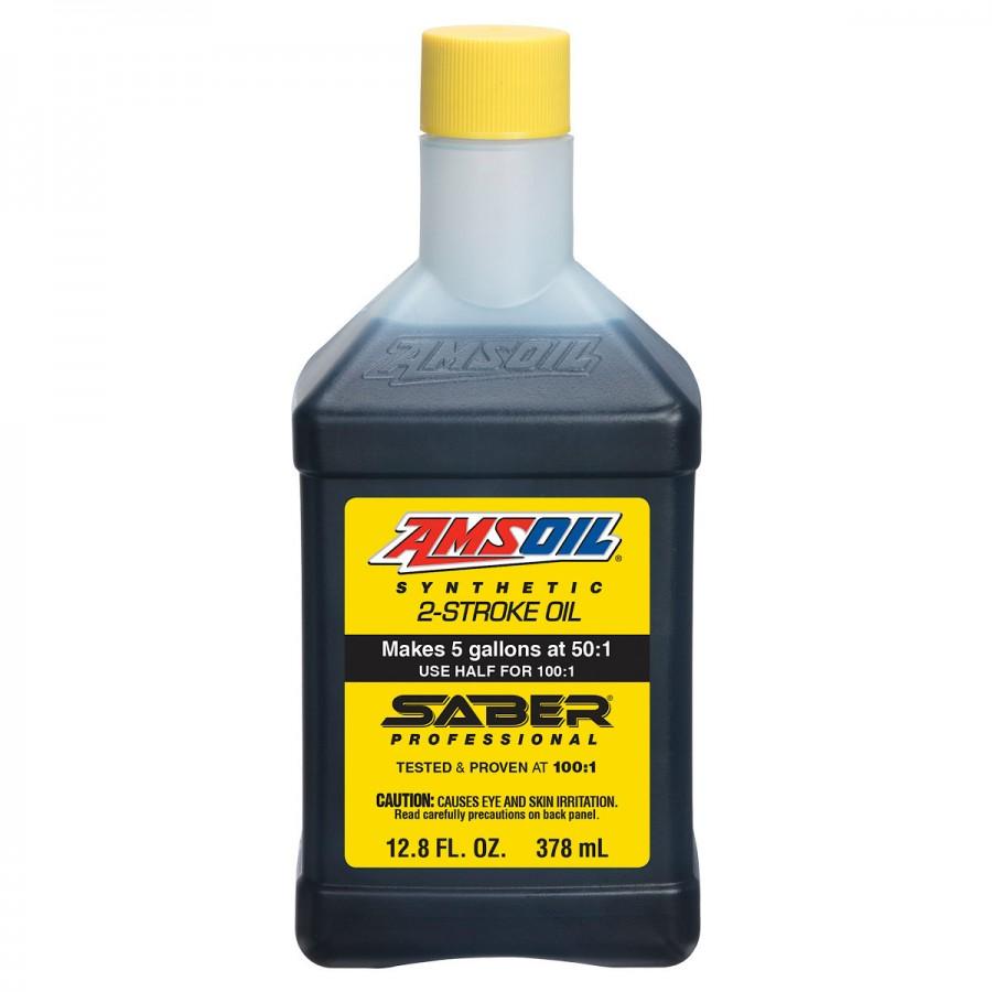 Aceite para 2-Tiempos Amsoil SABER Profesional 100:1 Pre-Mix 100% Sintetico Net 12.8oz / 378mL ATPTE