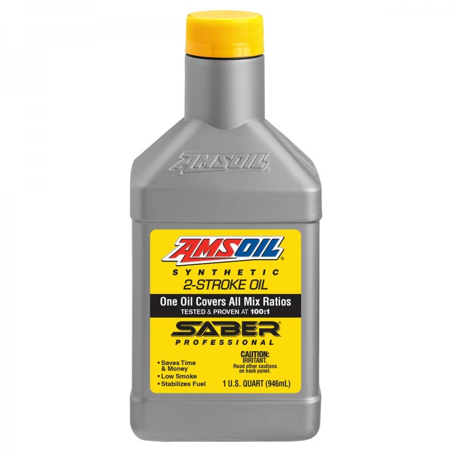 Aceite para 2-Tiempos Amsoil SABER Profesional 100:1 Pre-Mix 100% Sintetico Net 946mL ATPQT
