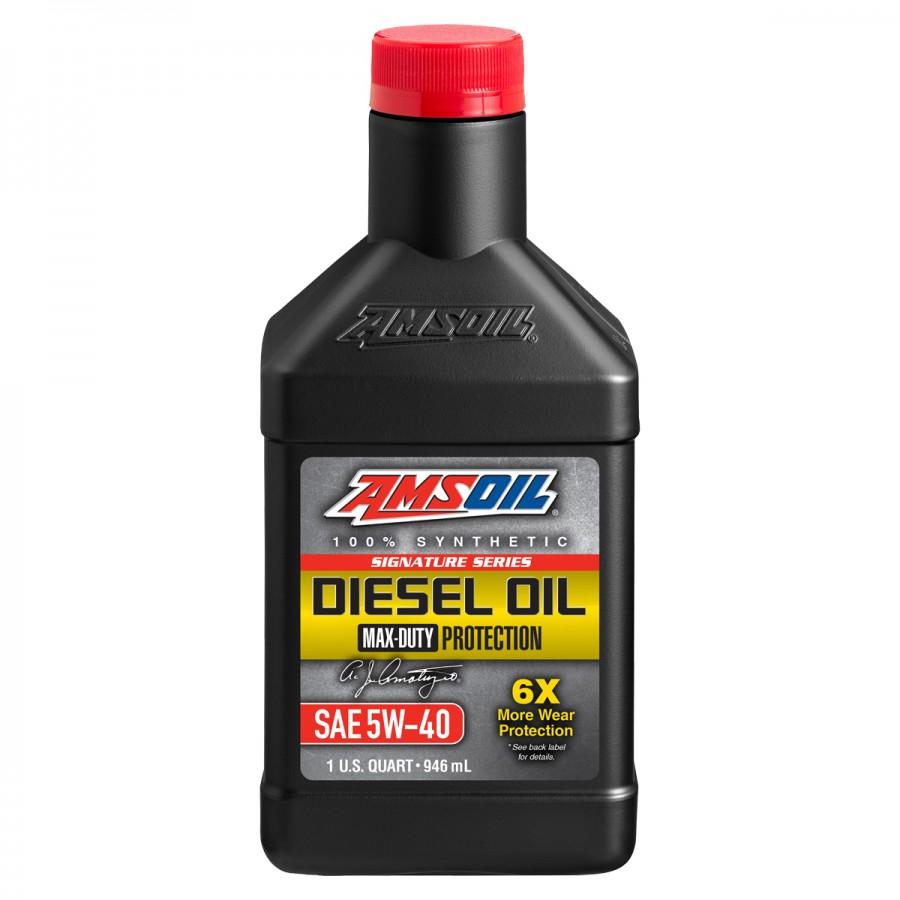 Aceite para Motor a Diesel Amsoil Max-Duty SAE 5W-40 100% Sintetico Net 946mL DEOQT
