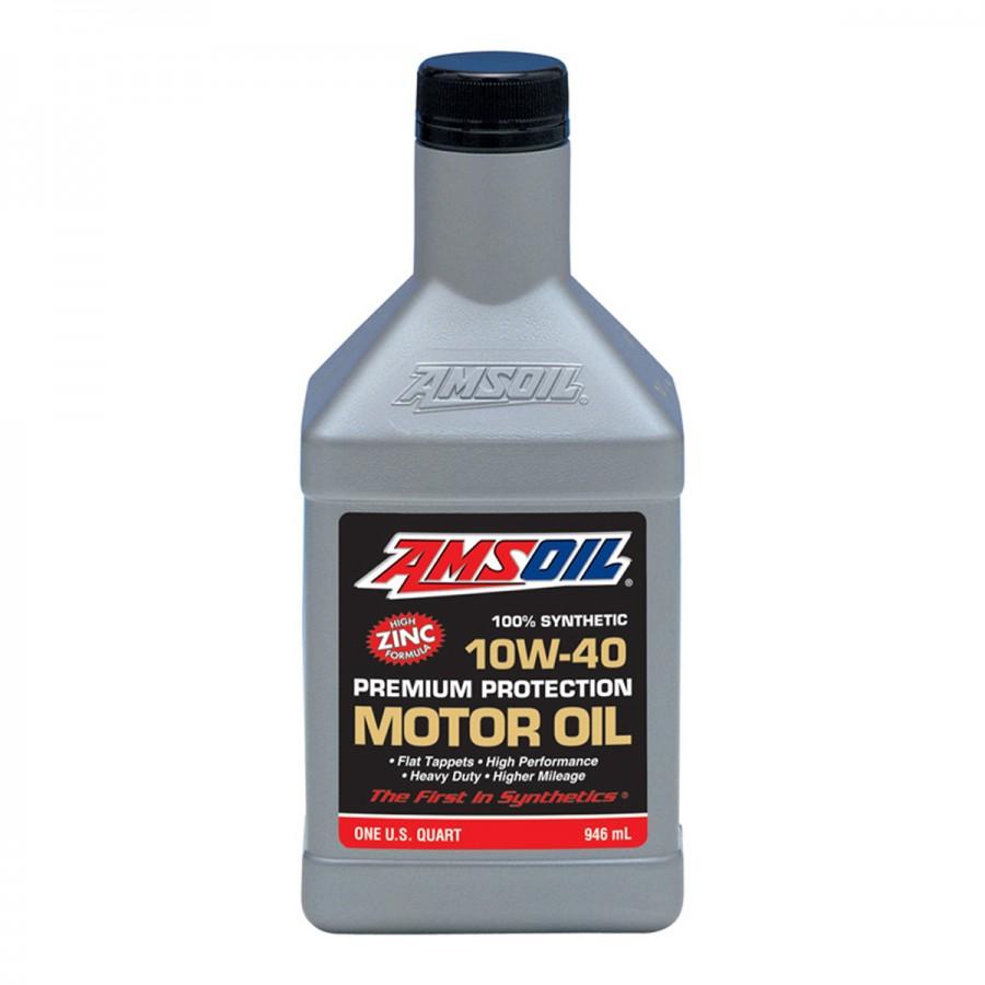 Aceite para Motor Amsoil Premium Premium Protection SAE 10W-40 100% Sintetico Net 946mL AMOQT