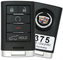 LLAVE PRESENCIA CONTROL REMOTO / 2010 - 2015 CADILLAC SRX / 5 BOTONES / 315 MHz / ID46 GM Proximity Card / 22865375, 13502537, 20984227 / 2694A-009768T, NBG009768T / ACDELCO NUEVO