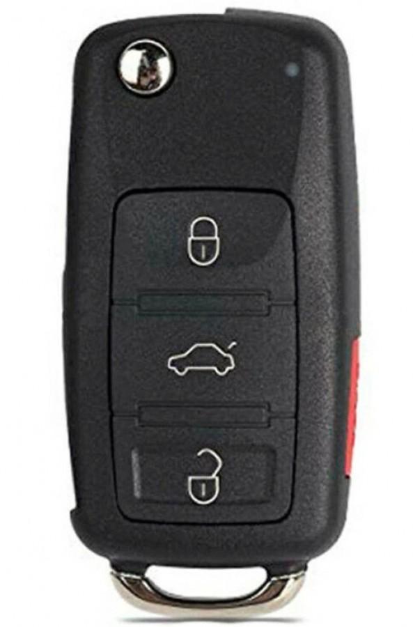 CASCARA LLAVE CONTROL VW CC Beetle 2014  / 4 BOTONES /NBG010180T,5K0837202R, 5K0837202A, 5K0837202AE / SIN LOGO