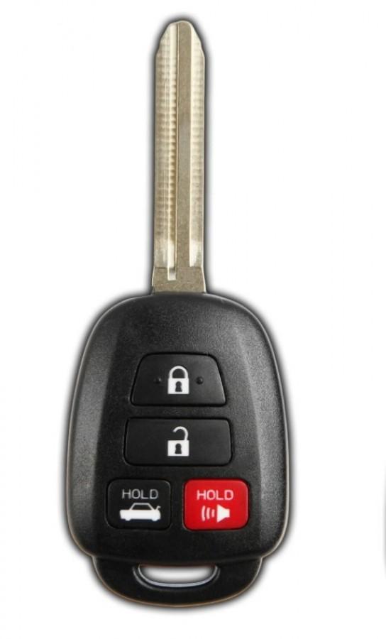 LLAVE CONTROL  Toyota Corolla 2014-2019 / 4 BOTONES  / 314mhz/HYQ12BEL,89070-02880 / SIN LOGO