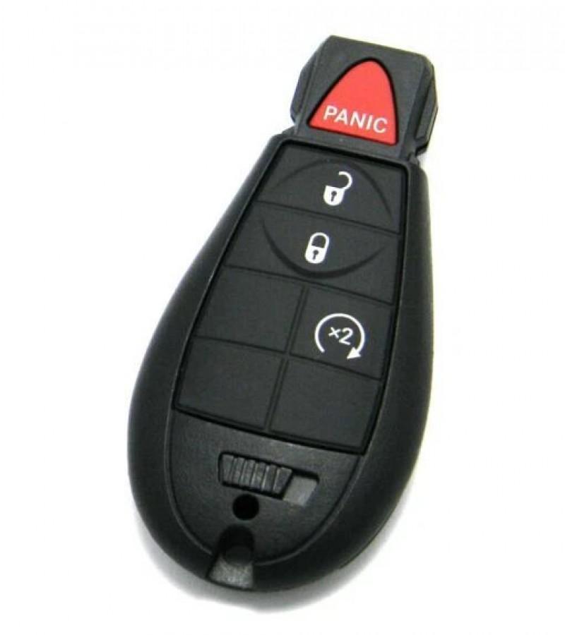 LLAVE CONTROL FOBIK  2008-2017 Chrysler Town & Country 300 Dodge Challenger / 4 BOTONES  / 434Mhz/46 chip / M3N5WY783X, IYZ-C01C, 267F-5WY783X, 2701A-C01C / SIN LOGO