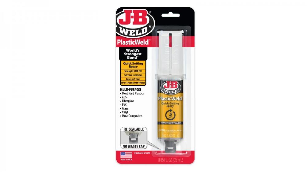JB Weld  Jeringa Multiple Uso Fija 5Min Amarillo Net  25 mL