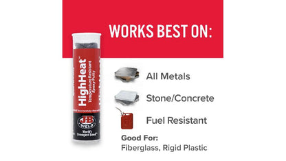 JB Weld  Barra De Masilla Alta Temperaturas Rojo Net  57 g