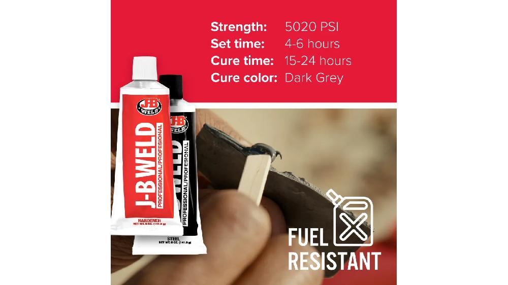JB Weld  Adhesivo Epóxico Más Fuerte Profesional Net  2 Tubos 141.8 g
