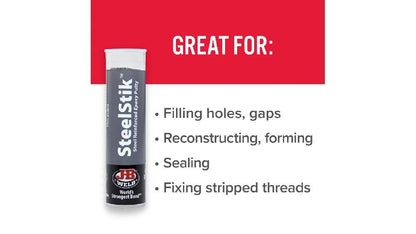 JB Weld  Barra De Masilla De Acero Gris Net  57 g