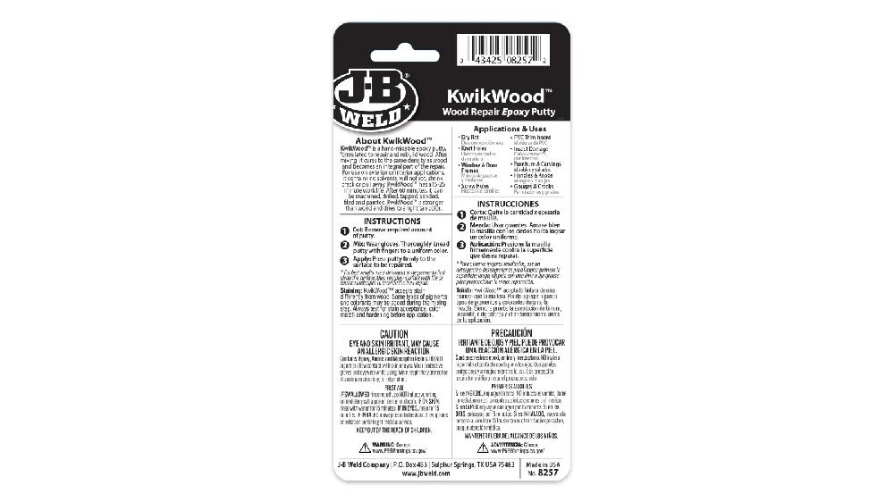 JB Weld  Barra De Masilla De Madera Net  57 g