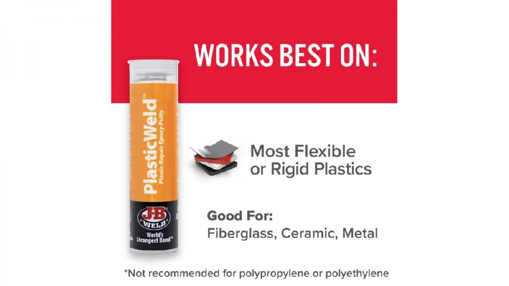 JB Weld  Masilla Epoxi Reparación De Plásticos Net  57 g