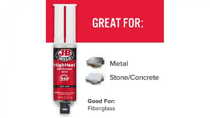 JB Weld  Jeringa Epoxi Resistente Al Calor Net  25 mL
