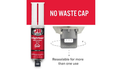 JB Weld  Jeringa Epoxi Resistente Al Calor Net  25 mL