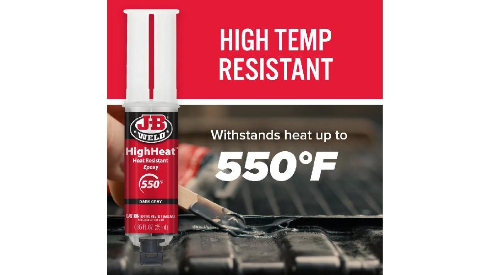 JB Weld  Jeringa Epoxi Resistente Al Calor Net  25 mL
