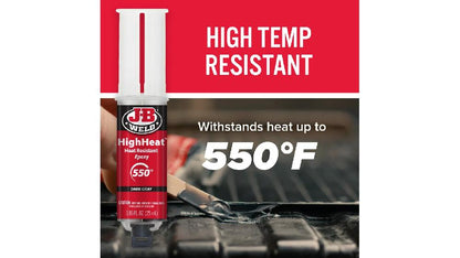 JB Weld  Jeringa Epoxi Resistente Al Calor Net  25 mL