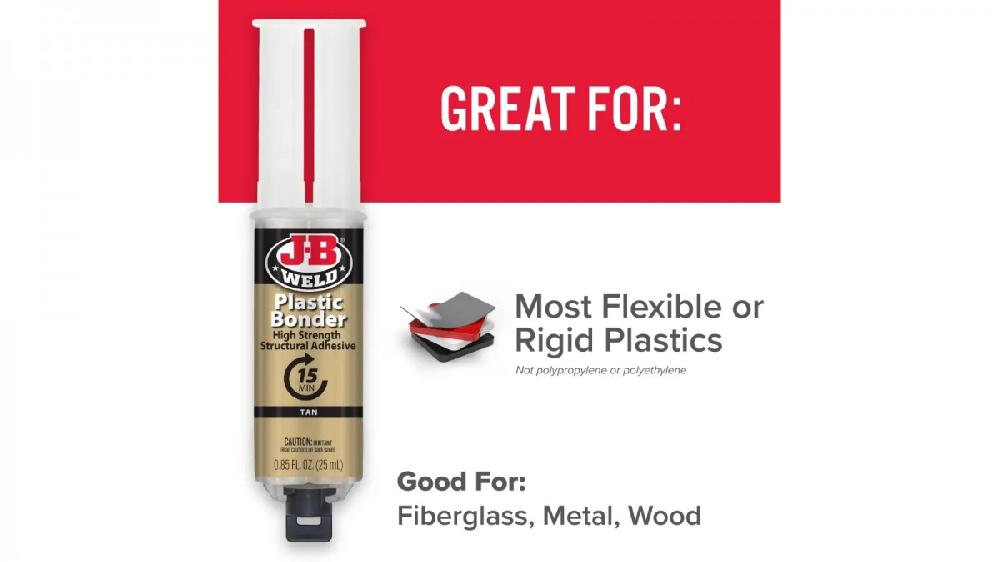 JB Weld  Jeringa Ahesivo Plástico Fija 15Min Net  25 mL