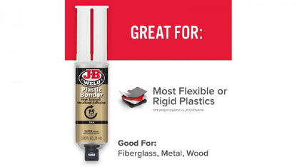 JB Weld  Jeringa Ahesivo Plástico Fija 15Min Net  25 mL