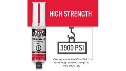 JB Weld  Jeringa Transparente Fija 5Min Net  25 mL