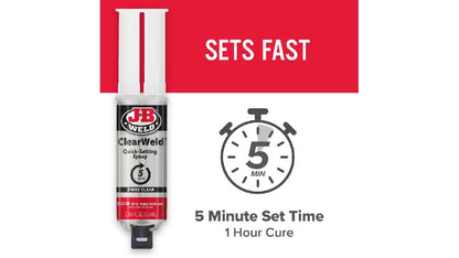 JB Weld  Jeringa Transparente Fija 5Min Net  25 mL