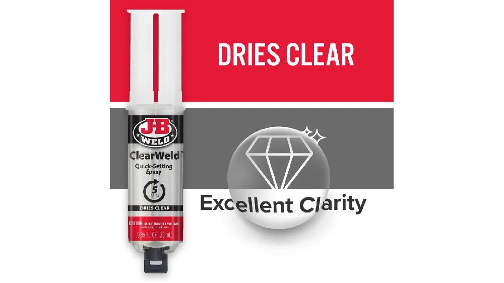 JB Weld  Jeringa Transparente Fija 5Min Net  25 mL