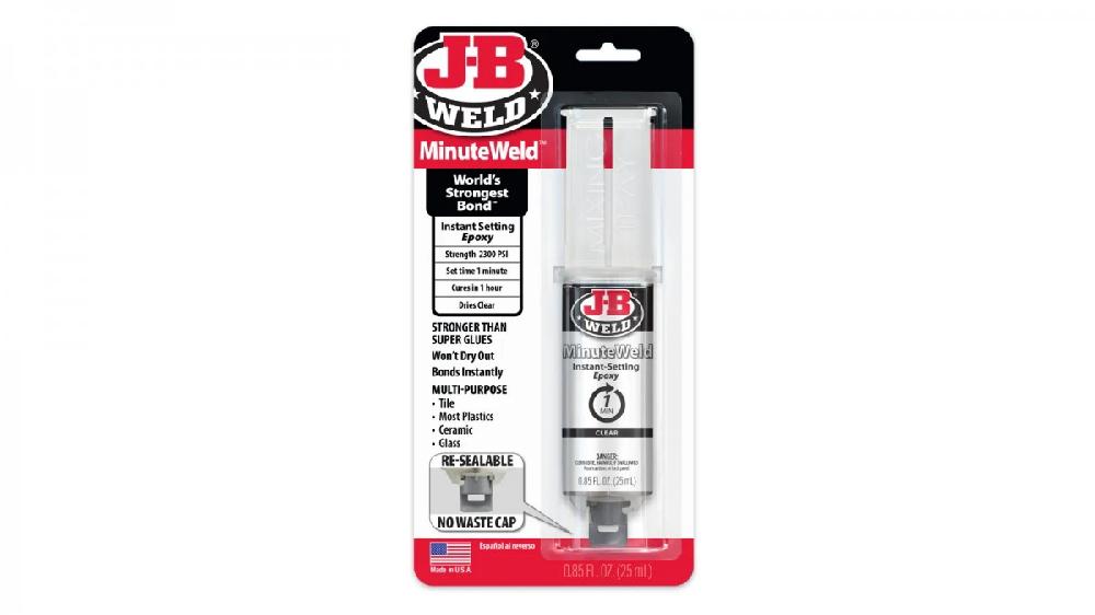 JB Weld  Jeringa Transparente Fija Instantaneo Net  25 mL
