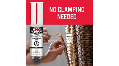 JB Weld  Jeringa Transparente Fija Instantaneo Net  25 mL