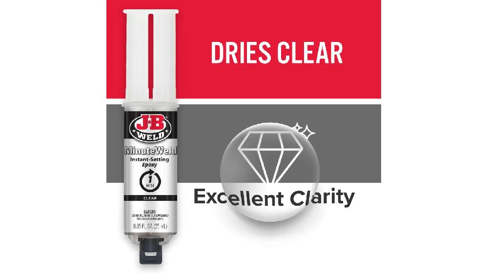 JB Weld  Jeringa Transparente Fija Instantaneo Net  25 mL