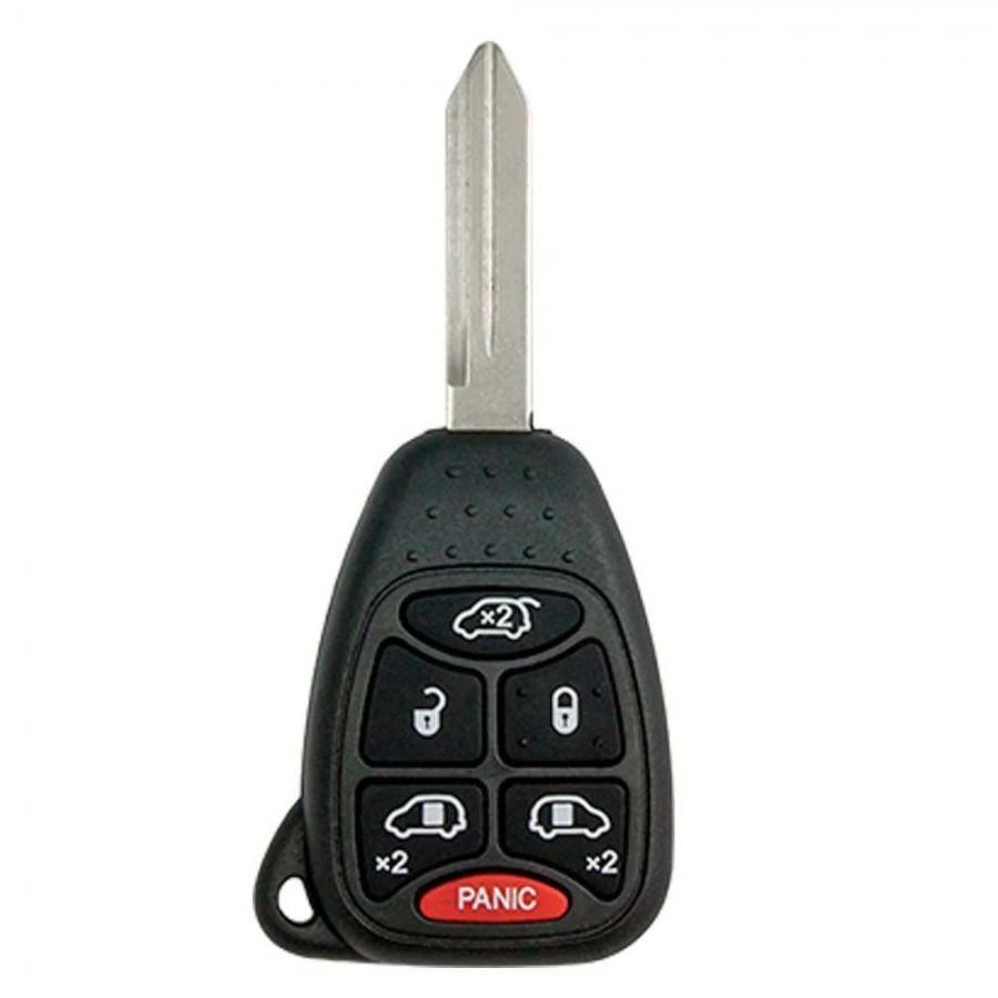 LLAVE CONTROL Dodge Caravan 2004-2007 / 6 BOTONES / 315Mhz /ID46 / 05183686AA, 05134967AA, M3N5WY72XX / SIN LOGO