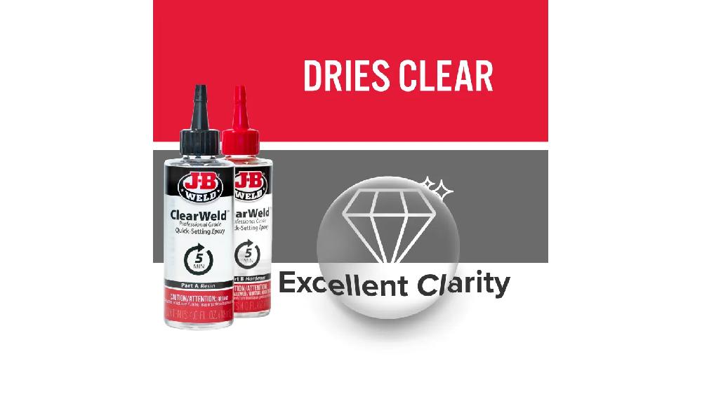 JB Weld  Clear Weld Profesional Net  2 Tubos 4 Oz.