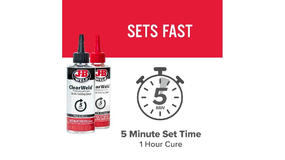 JB Weld  Clear Weld Profesional Net  2 Tubos 4 Oz.