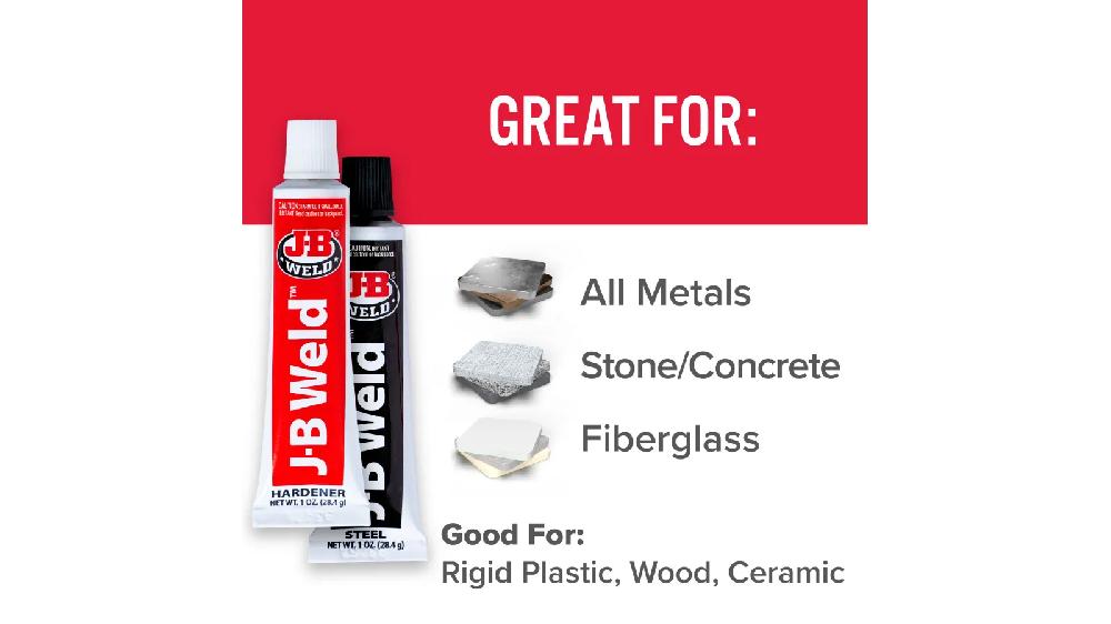 JB Weld  Adhesivo Epóxico Mas Fuerte Fija 2H Net  2 Tubos 28.4 g