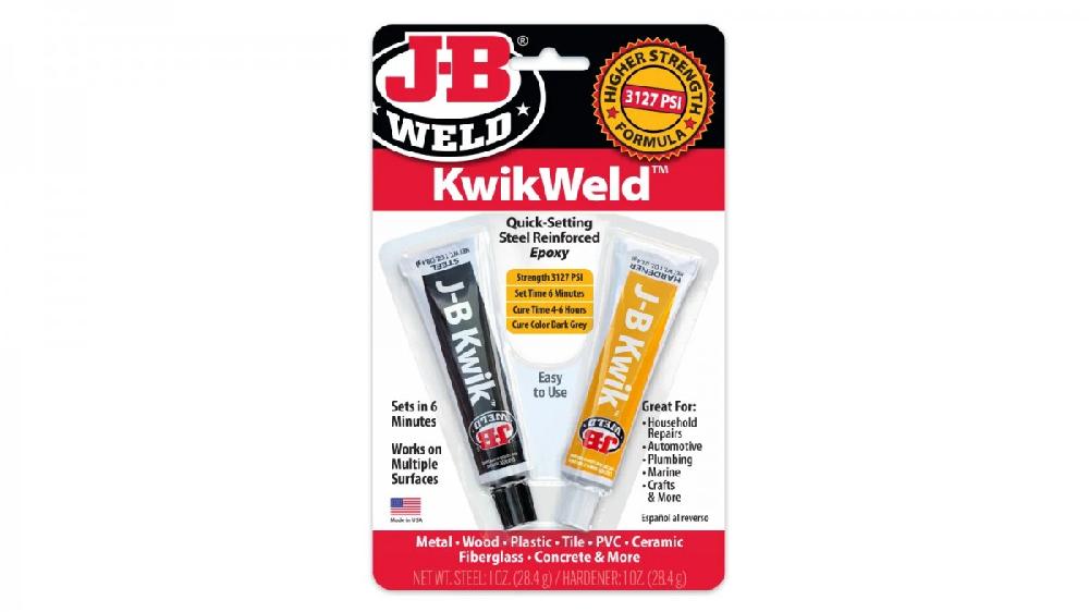 JB Weld  Adhesivo Epóxico Secado Rapido Fija 6Min Net  2 Tubos 28.4 g