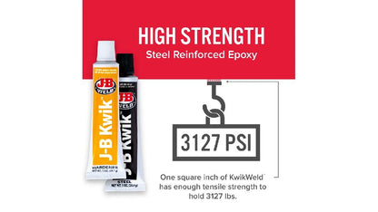 JB Weld  Adhesivo Epóxico Secado Rapido Fija 6Min Net  2 Tubos 28.4 g