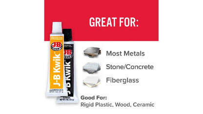 JB Weld  Adhesivo Epóxico Secado Rapido Fija 6Min Net  2 Tubos 28.4 g