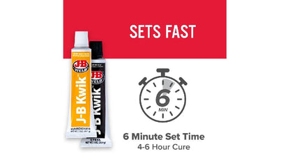 JB Weld  Adhesivo Epóxico Secado Rapido Fija 6Min Net  2 Tubos 28.4 g