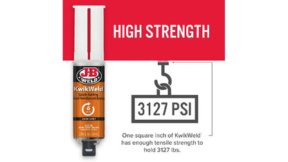 JB Weld  Jeringa Secado Rapido Epóxico Fija 6Min Net  25 mL