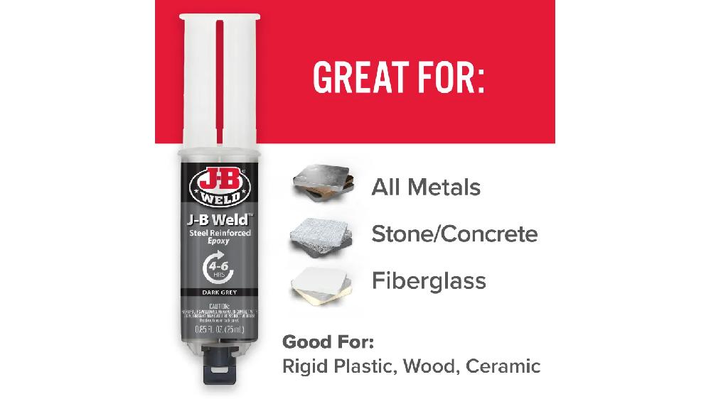 JB Weld  Jeringa Original De Soldadura Fría 4-6H Net  25 mL