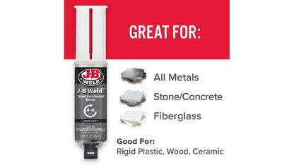 JB Weld  Jeringa Original De Soldadura Fría 4-6H Net  25 mL