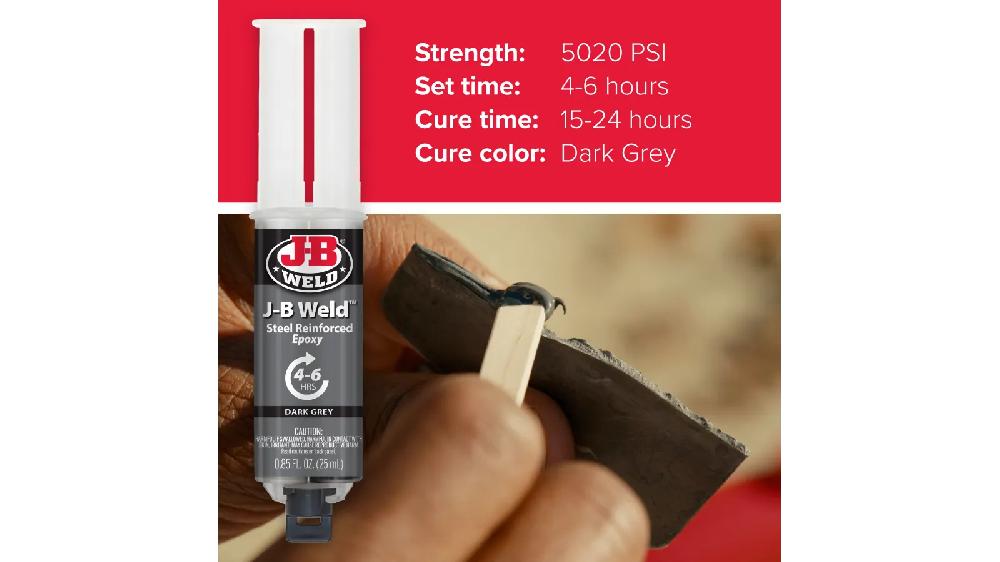 JB Weld  Jeringa Original De Soldadura Fría 4-6H Net  25 mL