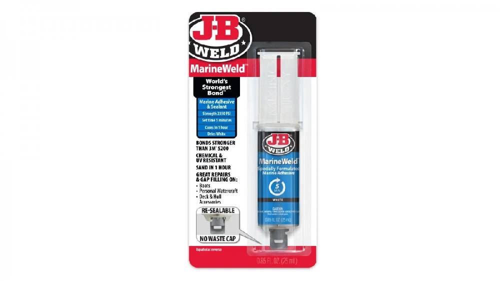 JB Weld  Jeringa Aprueba De Agua Fija 5Min Azul Net  25 mL