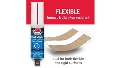 JB Weld  Jeringa Aprueba De Agua Fija 5Min Azul Net  25 mL