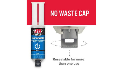 JB Weld  Jeringa Aprueba De Agua Fija 5Min Azul Net  25 mL