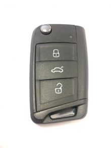 LLAVE CONTROL   Volkswagen MQB Golf VII Golf 7 MK7  / 3 BOTONES  / 434MHz /Keyless  /Megamos AES-MQB48 Chip / PN: 5G6 959 753 AB, 5G0 959 752 BC, 5G0959753AB / SIN LOGO