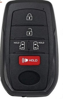 LLAVE CONTROL DE PRESENCIA 2021-2022 Toyota Sienna  / 5 BOTONES  / 314.3mhz/HYQ14FBX,1551A-14FBX,8990H-08020 / SIN LOGO