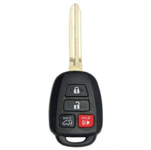 LLAVE CONTROL DE PRESENCIA Toyota RAV4 Highlander Sequoia 2014-2019 / 4 BOTONES / 314.4mhz  /original H chip / GQ4-52T, 89070-0R100, 89070-0R101, 89070-0E130, 89071-0R020 / SIN LOGO