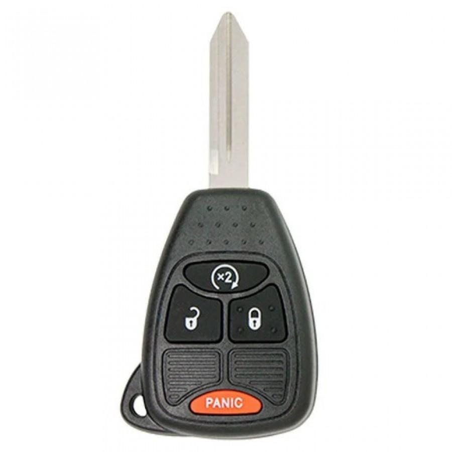 CASCARA LLAVE CONTROL DE PRESENCIA  2007-2018 Chrysler Aspen Dodge Caliber Jeep Compass PN 68039414AD 04589621AB / 4 BOTONES / OHT692713AA, 68039414AD, 04589621AB / SIN LOGO