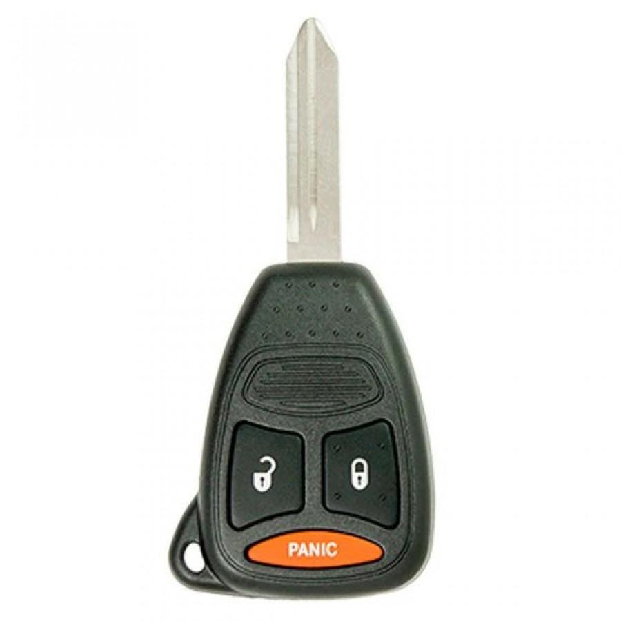 CASCARA LLAVE CONTROL DE PRESENCIA  Chrysler Aspen 300 Dodge Nitro Dakota 2008 / 3 BOTONES / KOBDT04A / SIN LOGO