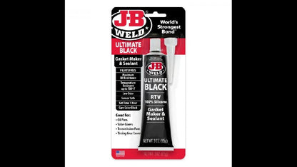 JB Weld  Silicon Automotriz Cartucho Negro Net  10.3 Oz