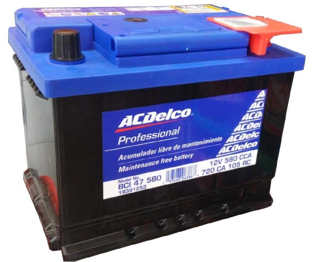 ACUMULADOR ACDELCO 47 12V 580CCA 19391253