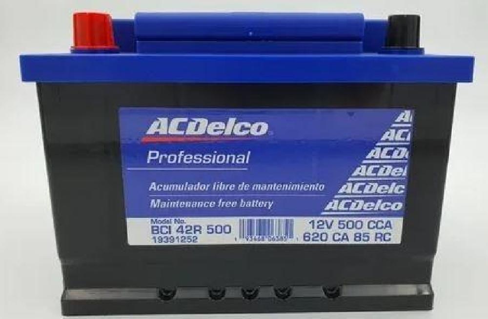 ACUMULADOR ACDELCO 42R 12V 500CCA 19391252